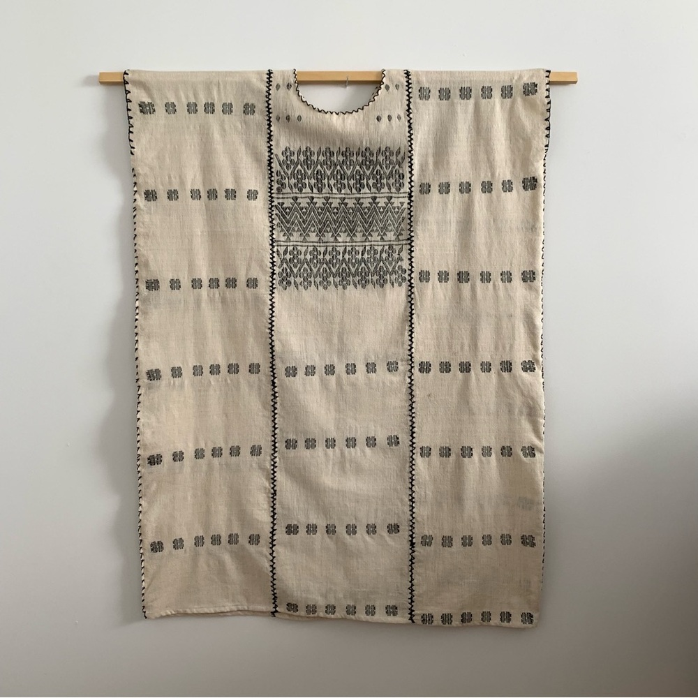 Neutral Amuzgo Huipil Dress